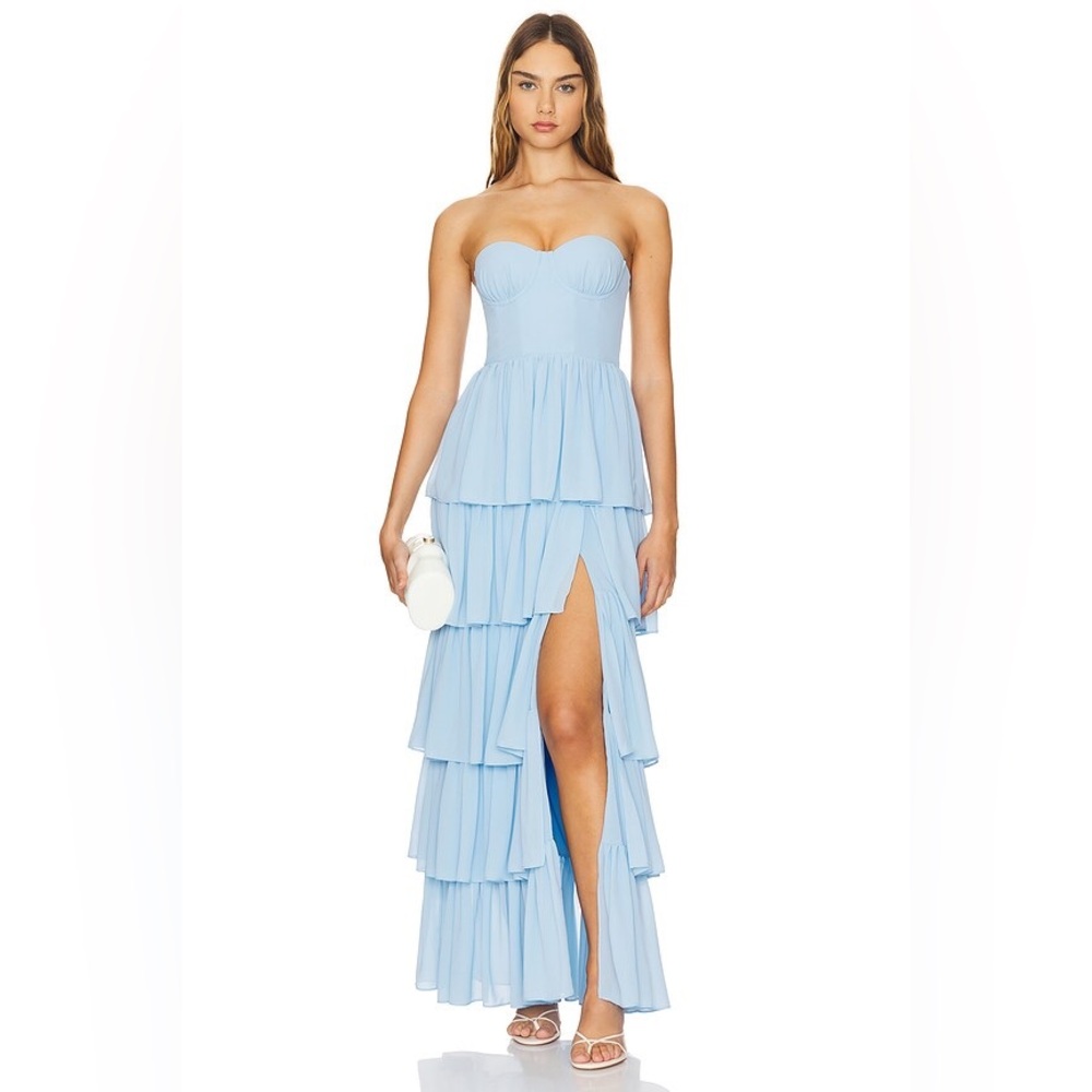 Lovers + Friends Hattie Gown in Baby Blue